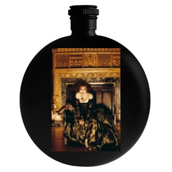 Helena Bonham Carter Round Flask