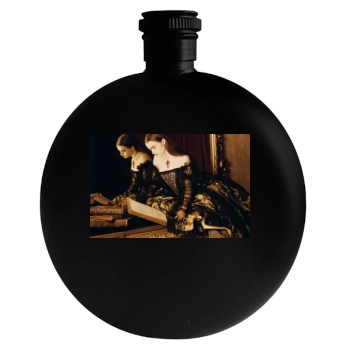 Helena Bonham Carter Round Flask