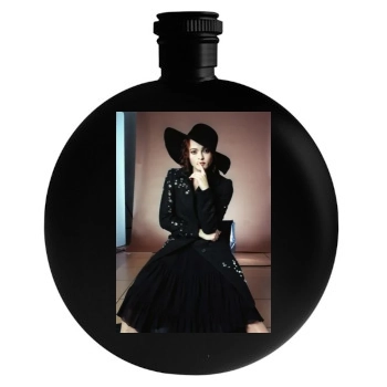 Helena Bonham Carter Round Flask