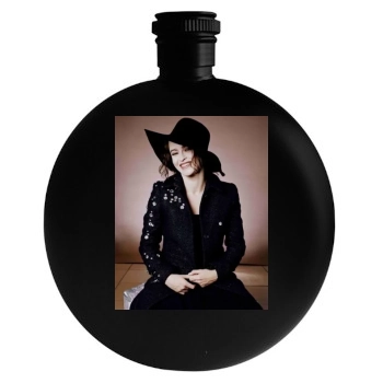 Helena Bonham Carter Round Flask