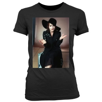 Helena Bonham Carter Women's Junior Cut Crewneck T-Shirt