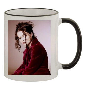 Helena Bonham Carter 11oz Colored Rim & Handle Mug