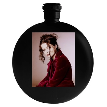 Helena Bonham Carter Round Flask