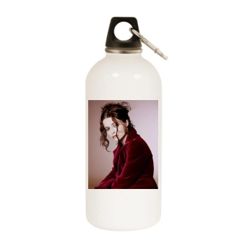 Helena Bonham Carter White Water Bottle With Carabiner