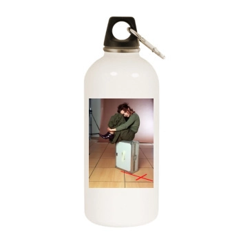 Helena Bonham Carter White Water Bottle With Carabiner