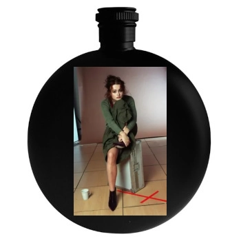 Helena Bonham Carter Round Flask