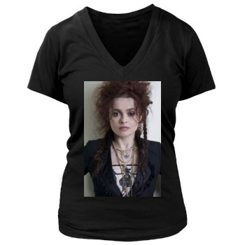 Helena Bonham Carter Women's Deep V-Neck TShirt