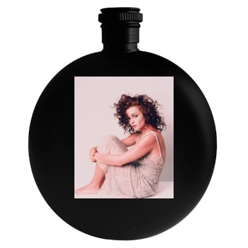 Helena Bonham Carter Round Flask