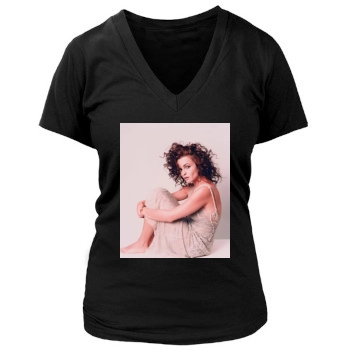 Helena Bonham Carter Women's Deep V-Neck TShirt