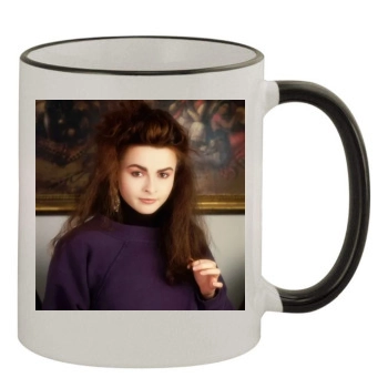 Helena Bonham Carter 11oz Colored Rim & Handle Mug