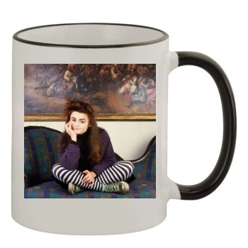 Helena Bonham Carter 11oz Colored Rim & Handle Mug