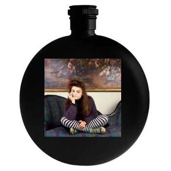 Helena Bonham Carter Round Flask