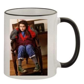 Helena Bonham Carter 11oz Colored Rim & Handle Mug