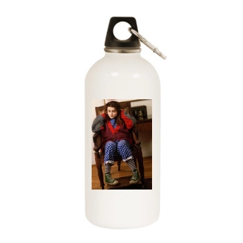 Helena Bonham Carter White Water Bottle With Carabiner