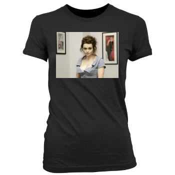 Helena Bonham Carter Women's Junior Cut Crewneck T-Shirt