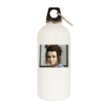 Helena Bonham Carter White Water Bottle With Carabiner