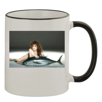 Helena Bonham Carter 11oz Colored Rim & Handle Mug