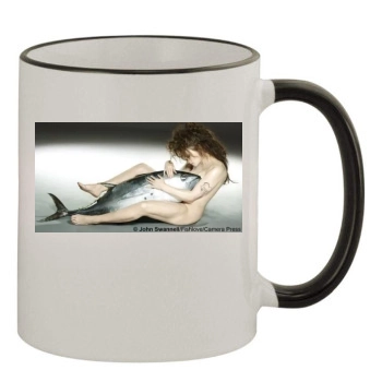 Helena Bonham Carter 11oz Colored Rim & Handle Mug