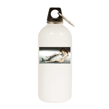 Helena Bonham Carter White Water Bottle With Carabiner