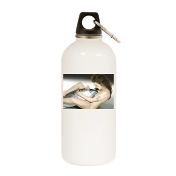 Helena Bonham Carter White Water Bottle With Carabiner