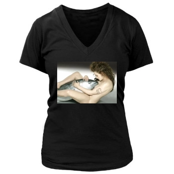 Helena Bonham Carter Women's Deep V-Neck TShirt