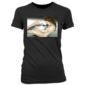 Helena Bonham Carter Women's Junior Cut Crewneck T-Shirt