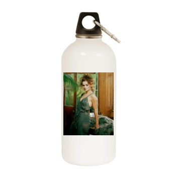 Helena Bonham Carter White Water Bottle With Carabiner