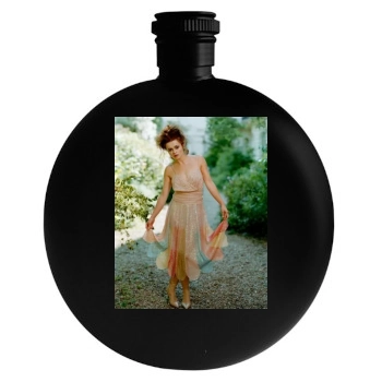 Helena Bonham Carter Round Flask