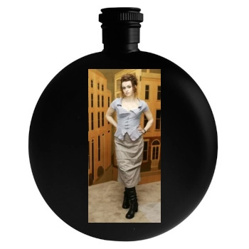 Helena Bonham Carter Round Flask