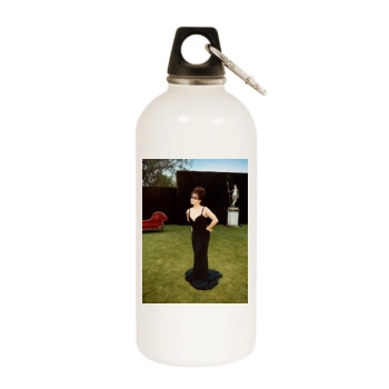 Helena Bonham Carter White Water Bottle With Carabiner