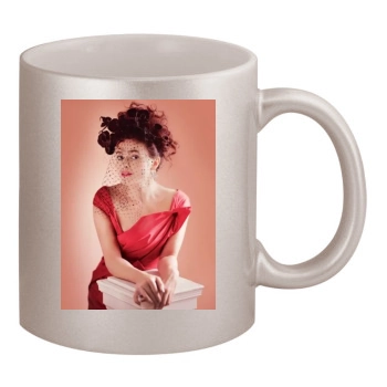 Helena Bonham Carter 11oz Metallic Silver Mug