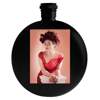 Helena Bonham Carter Round Flask