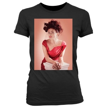 Helena Bonham Carter Women's Junior Cut Crewneck T-Shirt