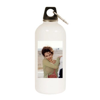 Helena Bonham Carter White Water Bottle With Carabiner