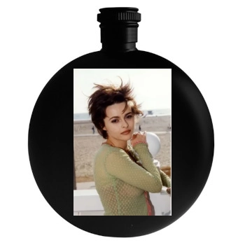 Helena Bonham Carter Round Flask