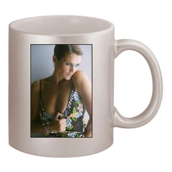 Helena Christensen 11oz Metallic Silver Mug