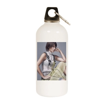 Helena Christensen White Water Bottle With Carabiner