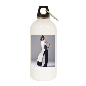 Helena Christensen White Water Bottle With Carabiner