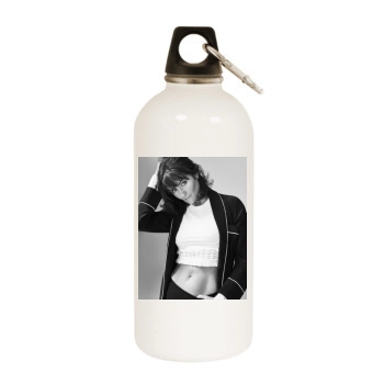 Helena Christensen White Water Bottle With Carabiner