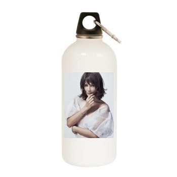 Helena Christensen White Water Bottle With Carabiner