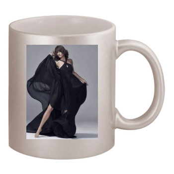 Helena Christensen 11oz Metallic Silver Mug