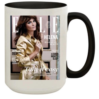 Helena Christensen 15oz Colored Inner & Handle Mug