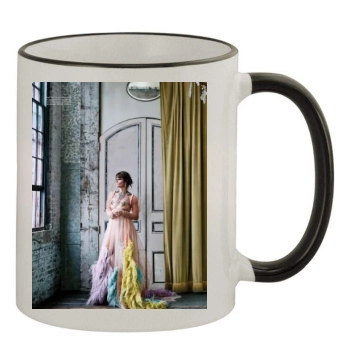 Helena Christensen 11oz Colored Rim & Handle Mug