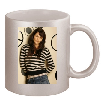 Helena Christensen 11oz Metallic Silver Mug