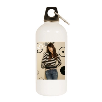 Helena Christensen White Water Bottle With Carabiner