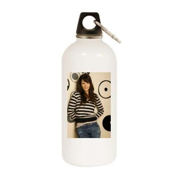 Helena Christensen White Water Bottle With Carabiner