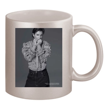 Helena Christensen 11oz Metallic Silver Mug