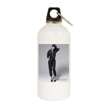 Helena Christensen White Water Bottle With Carabiner