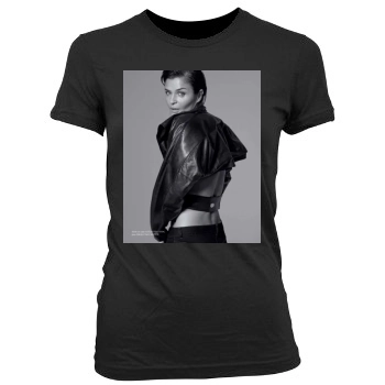 Helena Christensen Women's Junior Cut Crewneck T-Shirt