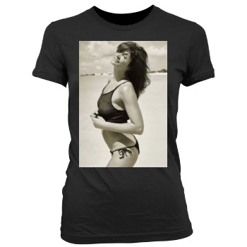 Helena Christensen Women's Junior Cut Crewneck T-Shirt